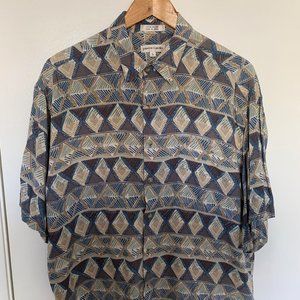 Pierre Cardin Geometric Multicolor Hawaiian Shirt